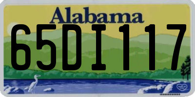 AL license plate 65DI117
