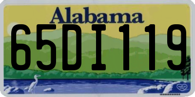 AL license plate 65DI119