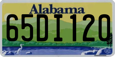 AL license plate 65DI120