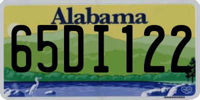 AL license plate 65DI122