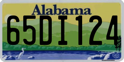 AL license plate 65DI124