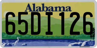 AL license plate 65DI126