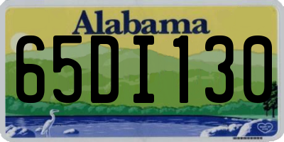 AL license plate 65DI130
