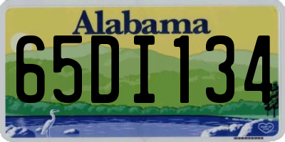 AL license plate 65DI134