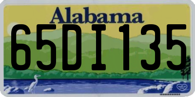 AL license plate 65DI135
