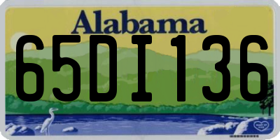 AL license plate 65DI136