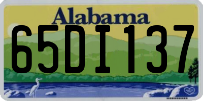 AL license plate 65DI137