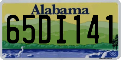 AL license plate 65DI141