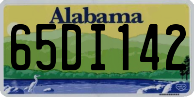 AL license plate 65DI142