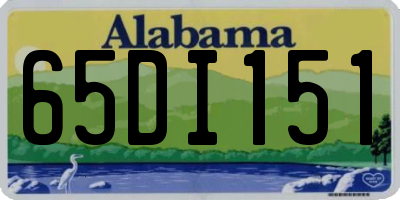 AL license plate 65DI151