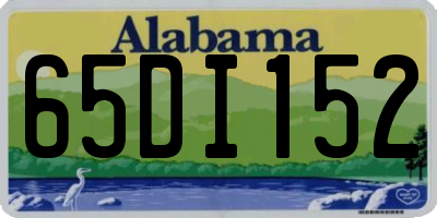 AL license plate 65DI152