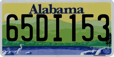 AL license plate 65DI153
