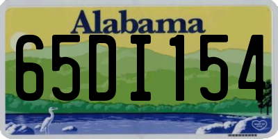AL license plate 65DI154
