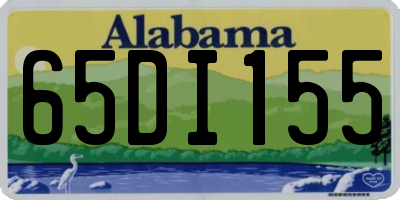 AL license plate 65DI155
