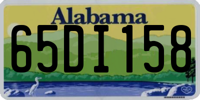 AL license plate 65DI158