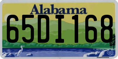 AL license plate 65DI168