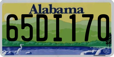 AL license plate 65DI170