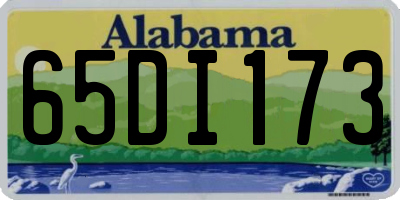 AL license plate 65DI173