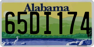 AL license plate 65DI174