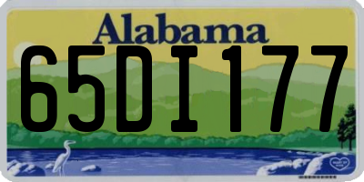 AL license plate 65DI177
