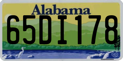 AL license plate 65DI178