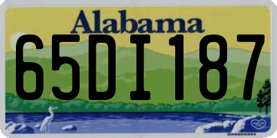 AL license plate 65DI187