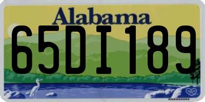 AL license plate 65DI189