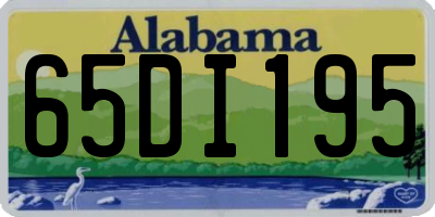 AL license plate 65DI195