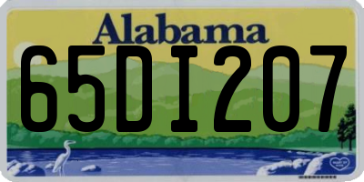 AL license plate 65DI207