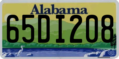 AL license plate 65DI208