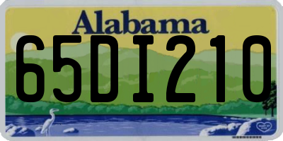AL license plate 65DI210