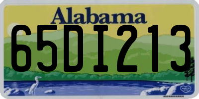 AL license plate 65DI213