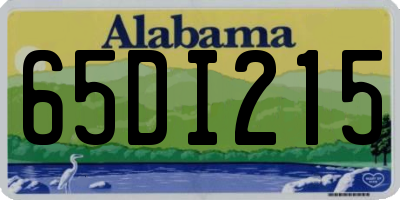 AL license plate 65DI215