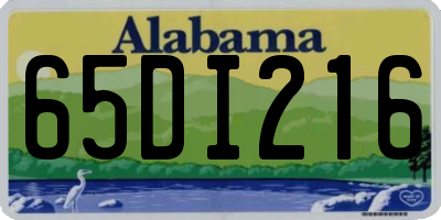 AL license plate 65DI216