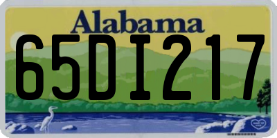 AL license plate 65DI217