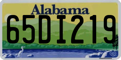 AL license plate 65DI219