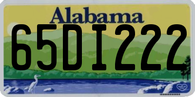 AL license plate 65DI222