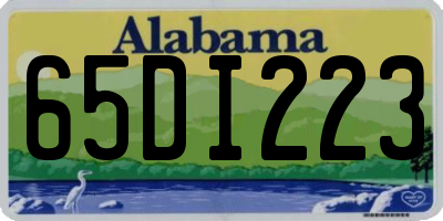 AL license plate 65DI223