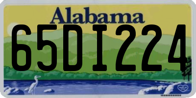 AL license plate 65DI224