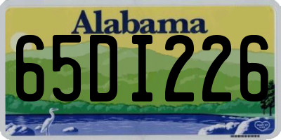 AL license plate 65DI226