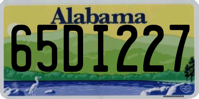 AL license plate 65DI227