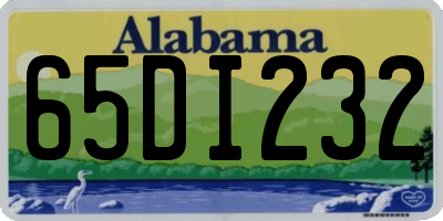 AL license plate 65DI232