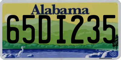 AL license plate 65DI235