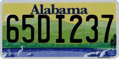 AL license plate 65DI237