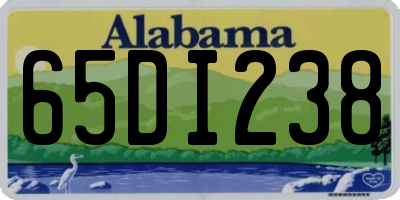 AL license plate 65DI238