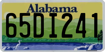 AL license plate 65DI241