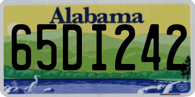 AL license plate 65DI242