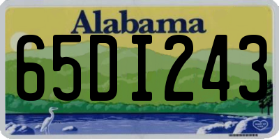 AL license plate 65DI243