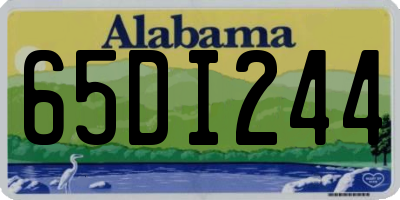 AL license plate 65DI244