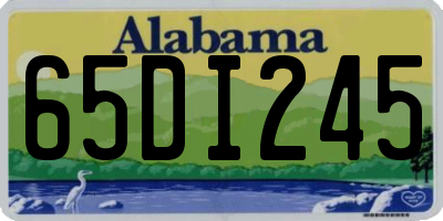 AL license plate 65DI245
